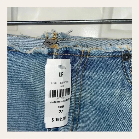 0505W. CARMAR LOS ANGELES DENIM SKIRT SIZE 27‎ WITH SPARROW PATCH - Picture 5 of 7